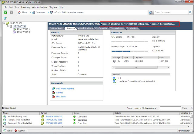 VMware vCenter Multi-Hypervisor-Manager 1.1 - Manage Hyper-v Hosts from vCenter