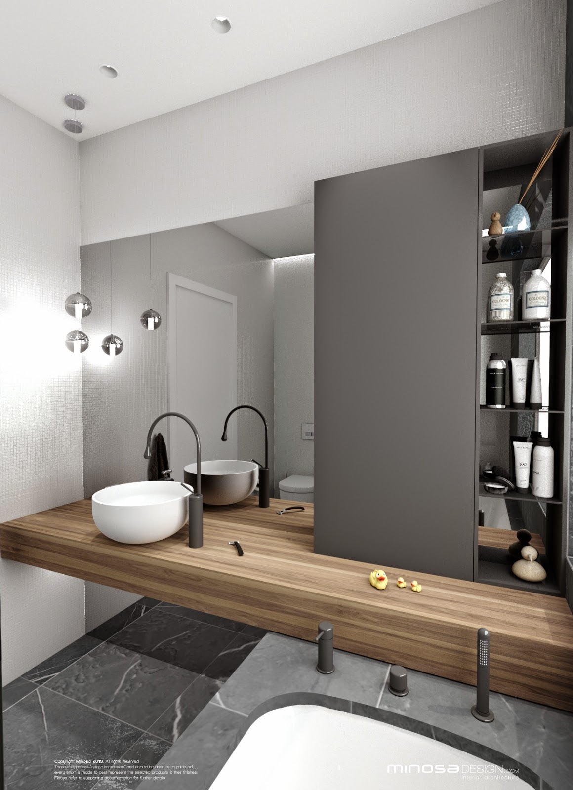 Minosa: Bathroom Design - Small space feels large