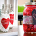 Decorated jars for valentine's cookies