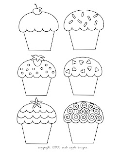 Cupcakes Coloring Pages