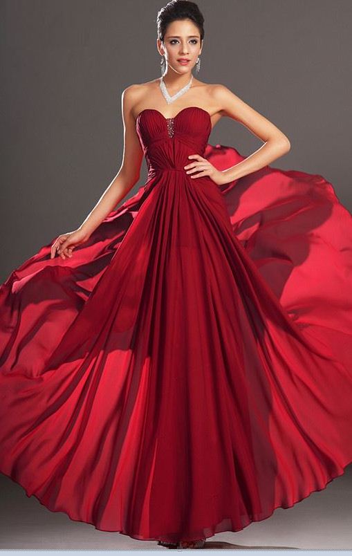 Kırmızı Abiye Elbise Modelleri 2013