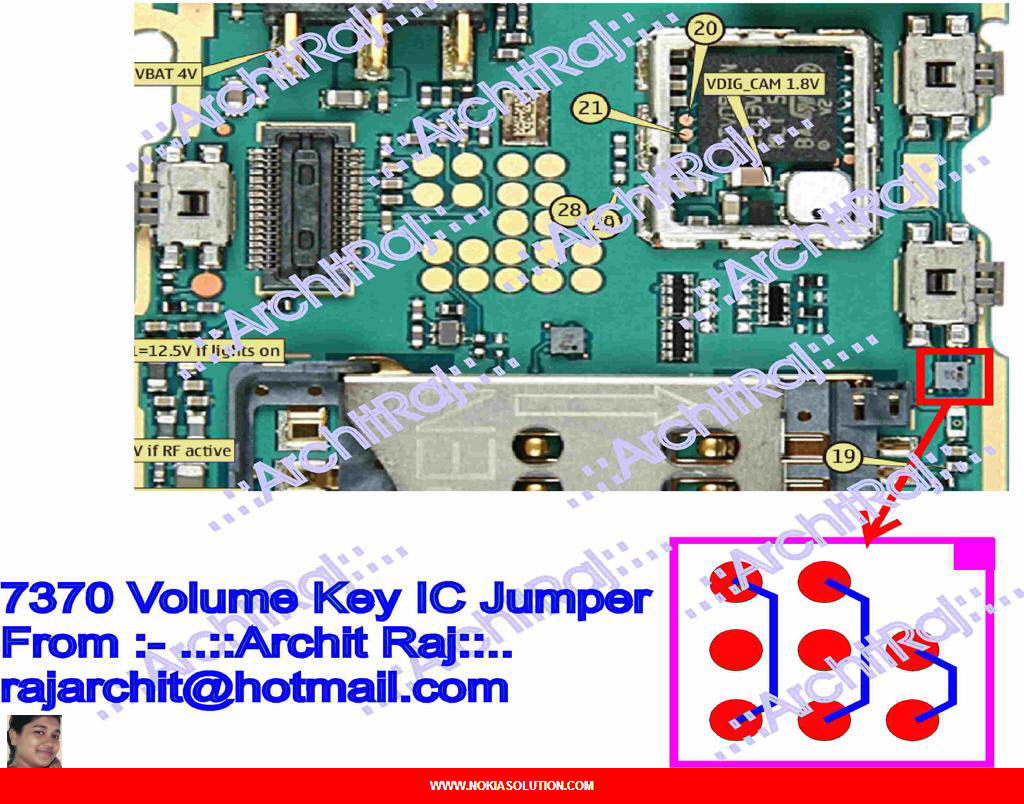 Nokia 7370 volume key not work GSM SOLUTION IMAGE