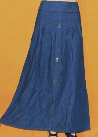 Rok Jeans Panjang Big Size RM305 Rok Jeans Panjang Big Size RM305