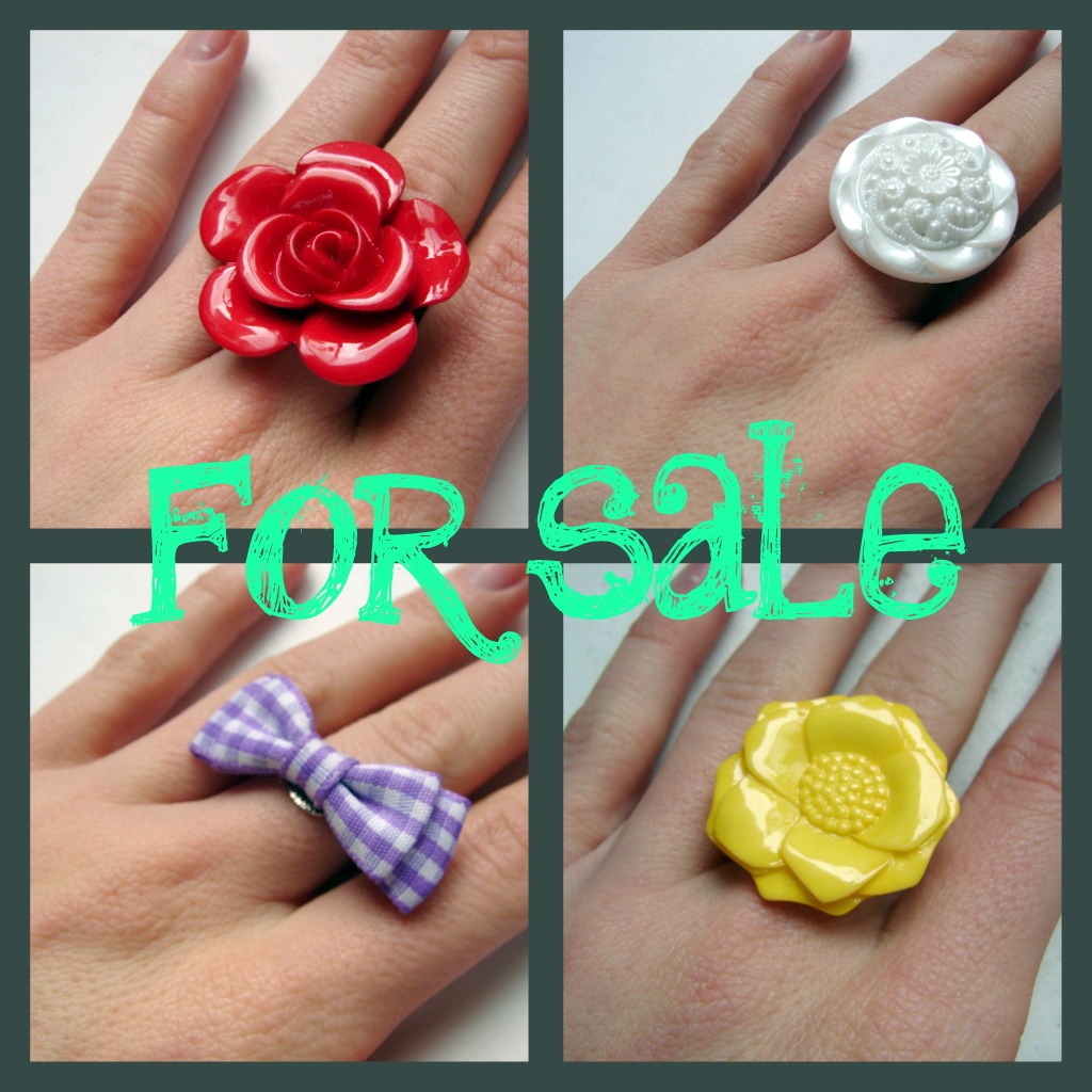 A girl and a glue gun rings