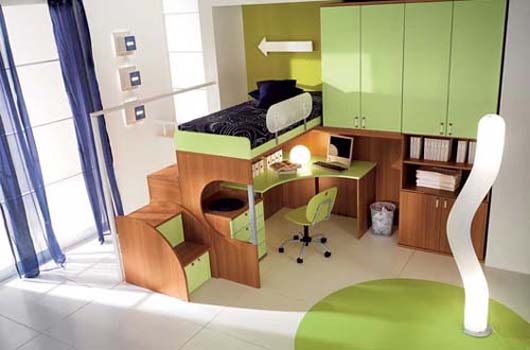 Dormitorios para Niños de Diseño Minimalista y Colorido por Arredissima