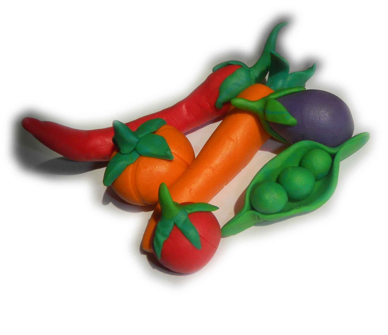 sandvicrochet Clay vegetables..........