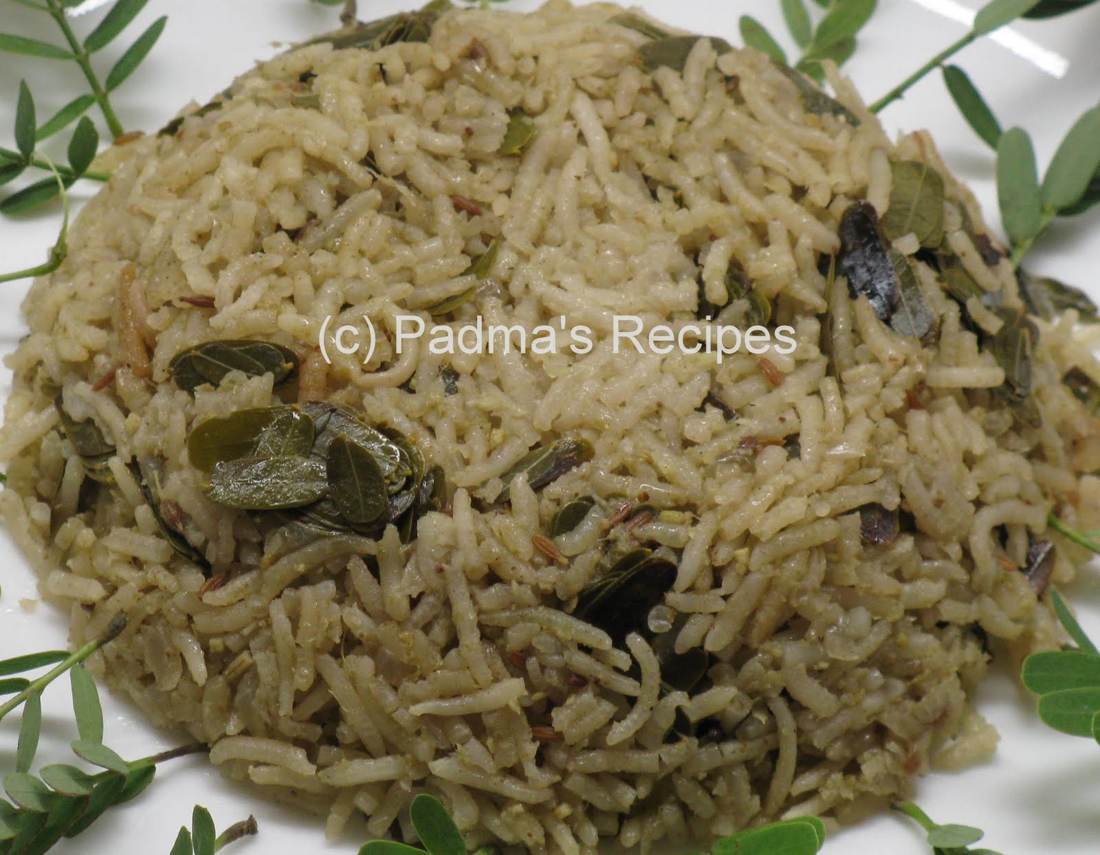 Padma's Recipes (CHINTHA CHIGURU) TENDER TAMARIND LEAVES RICE