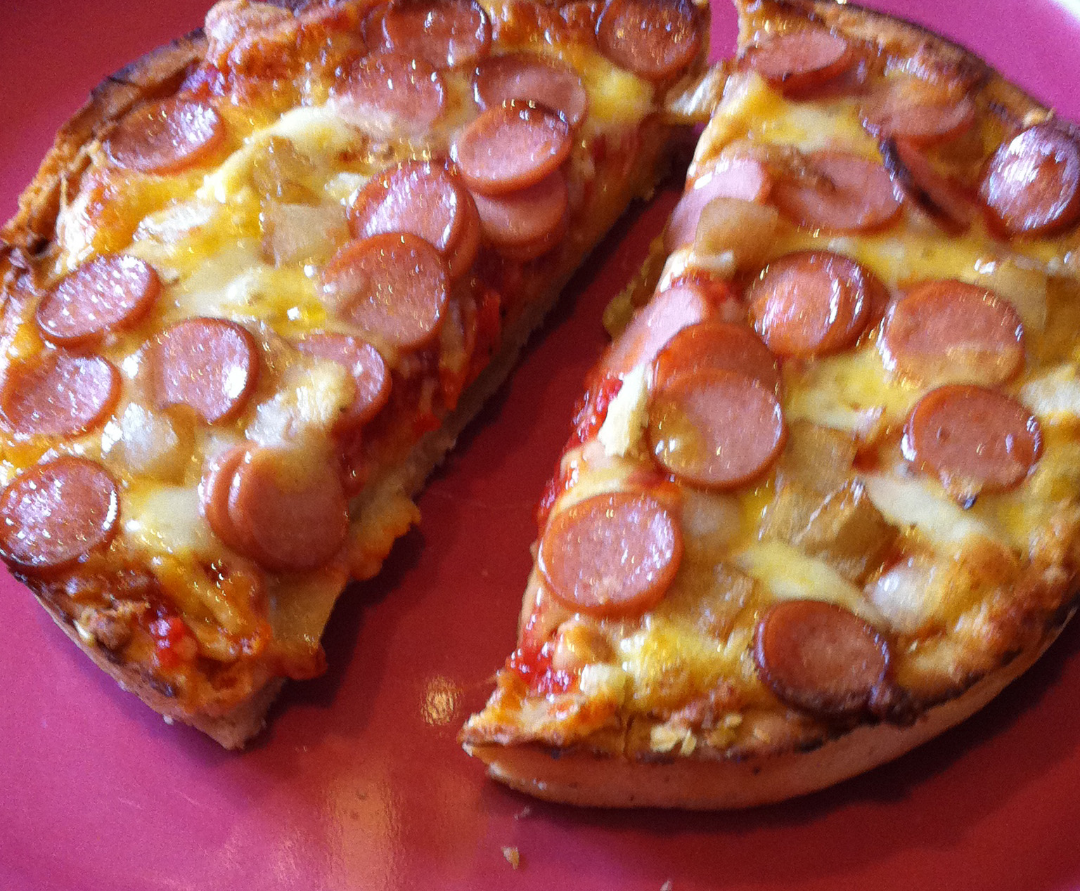 Never bored of bubbles Pizza movie night! Chicago Town Deep Dish Hot Dog Pizzas