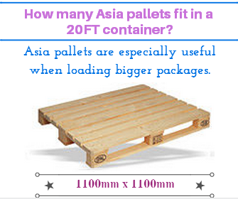 How Many Asia Pallets 110 Cm X 110 Cm Fit In A 20ft