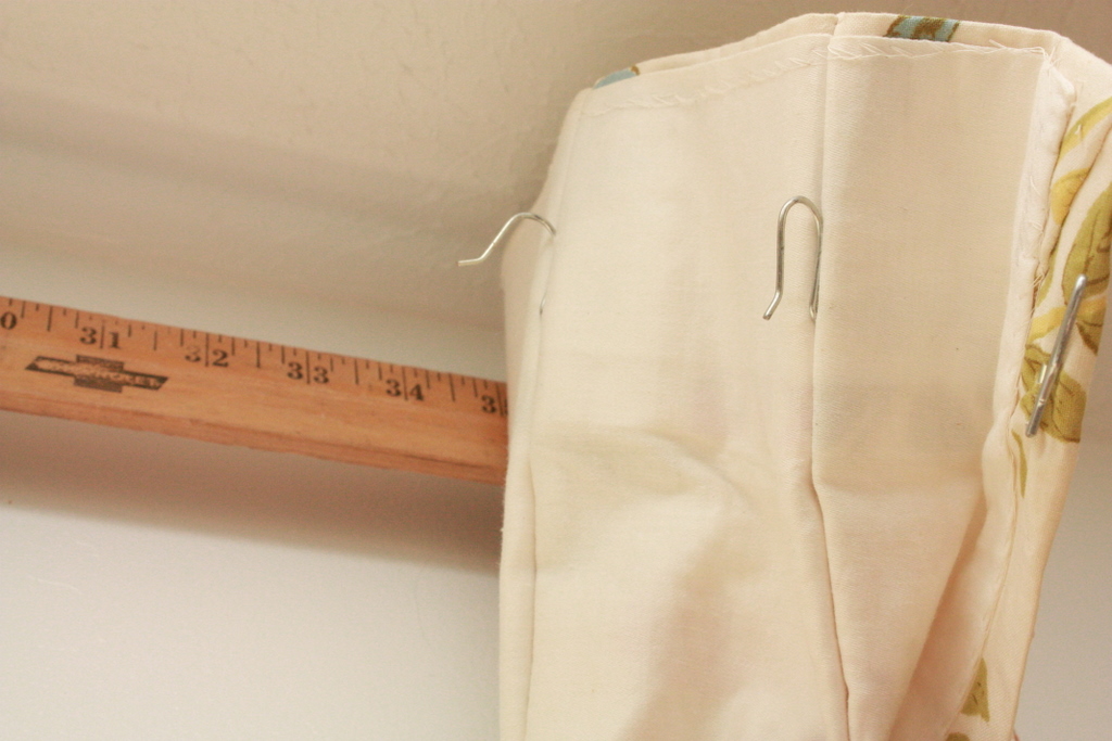 Details in a Fun Space Yard Stick Curtain Rod Holding the World in a