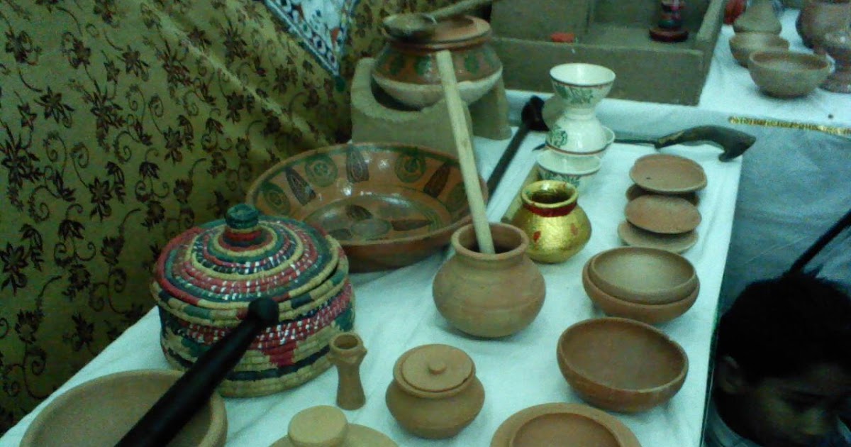 Traditional products of Sindh, Pakistan. Pots