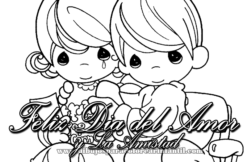 Amor y amistad animados para colorear - Imagui