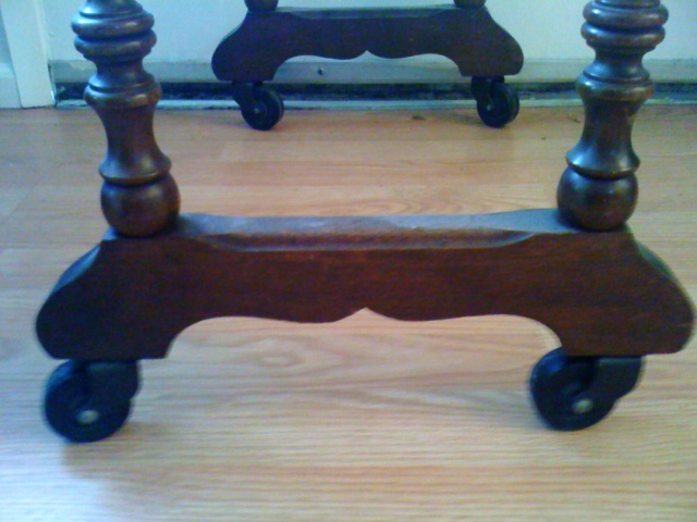 Artifact Vintage Wooden Rolling Library Dictionary Desk