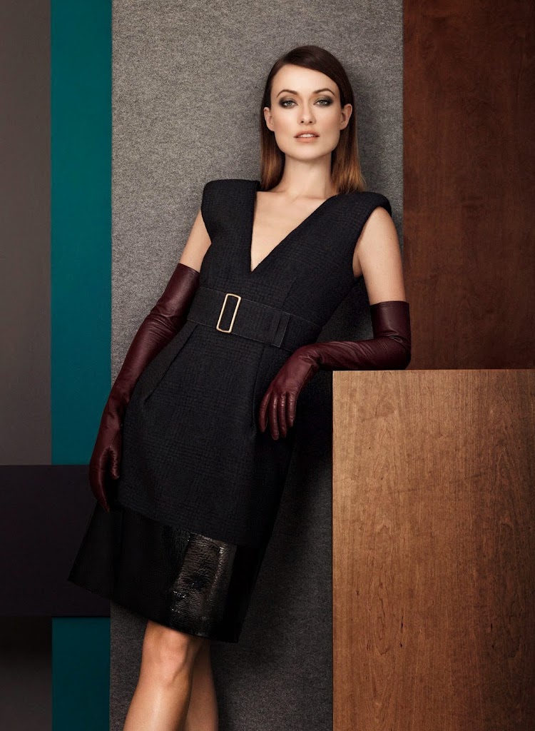 Most Popular Celebritys Lifestyle: Olivia Wilde Leather Gloves 1
