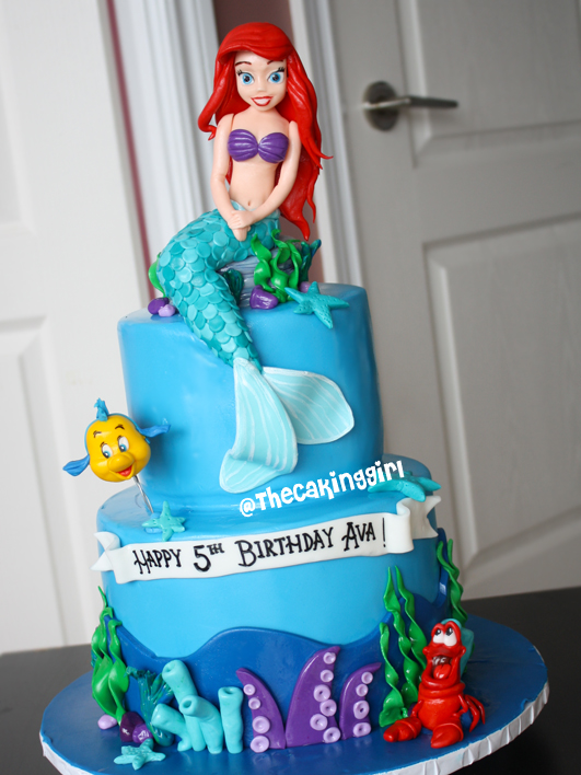 Mermaid Ariel Cake Topper Mermaid Ariel Cake Topper