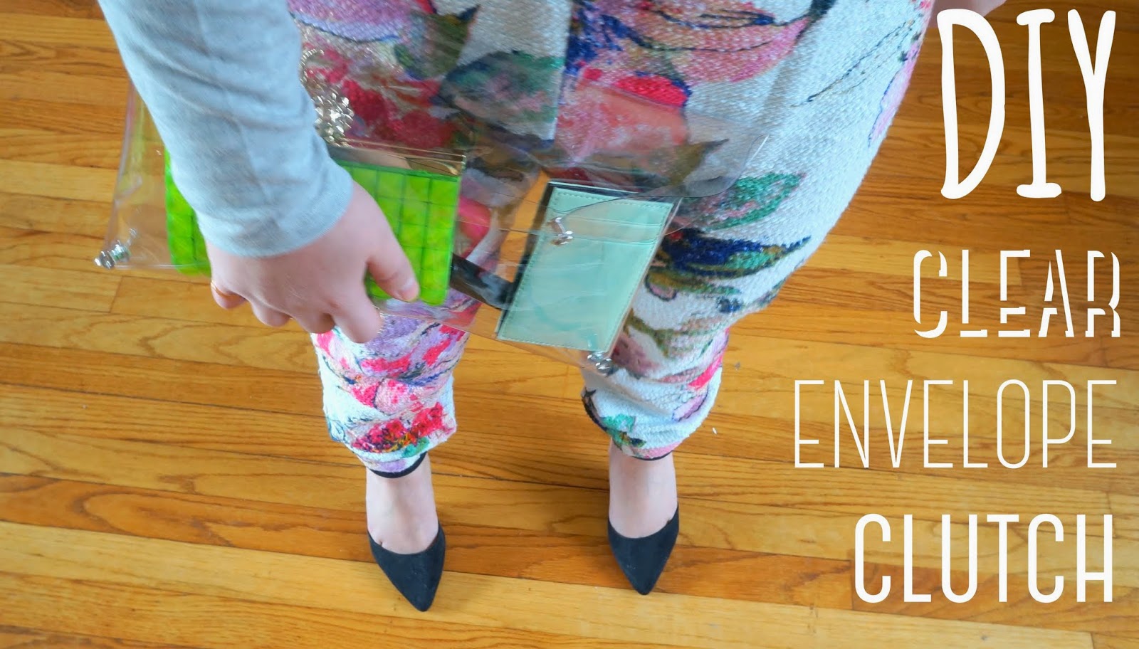 DIY Clear Envelope Clutch