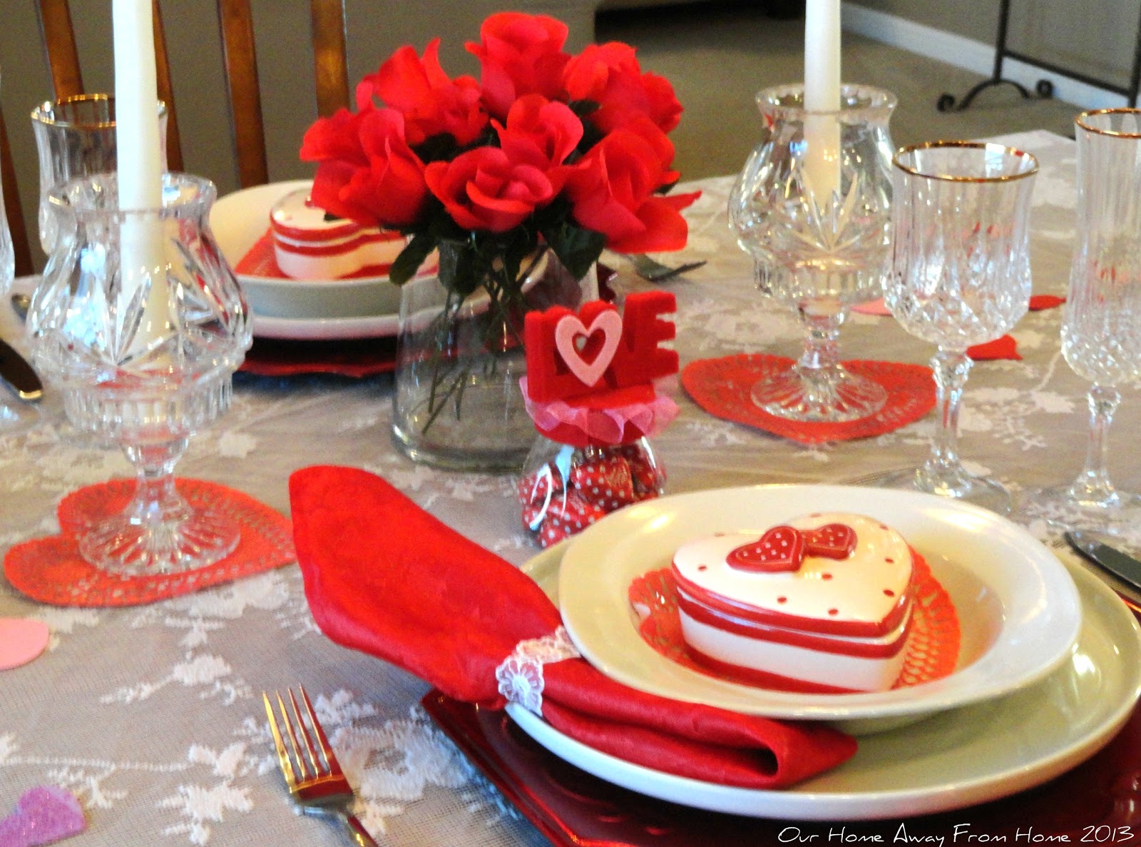 Our Home Away From Home DOLLAR TREE VALENTINE'S TABLESCAPE