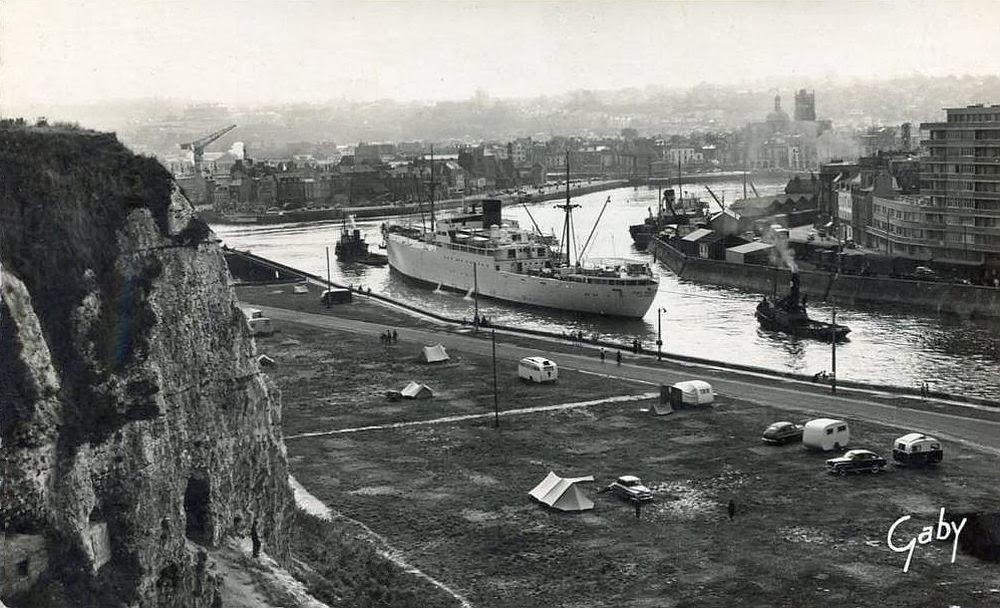 transpress nz Dieppe campground, France, 1950s