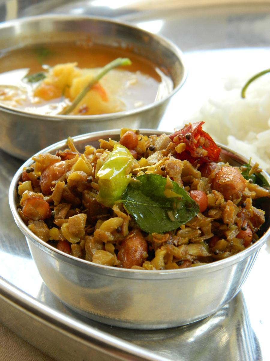 Blend with Spices Andhra Panasa Pottu Koora Raw Jackfruit Curry Recipe