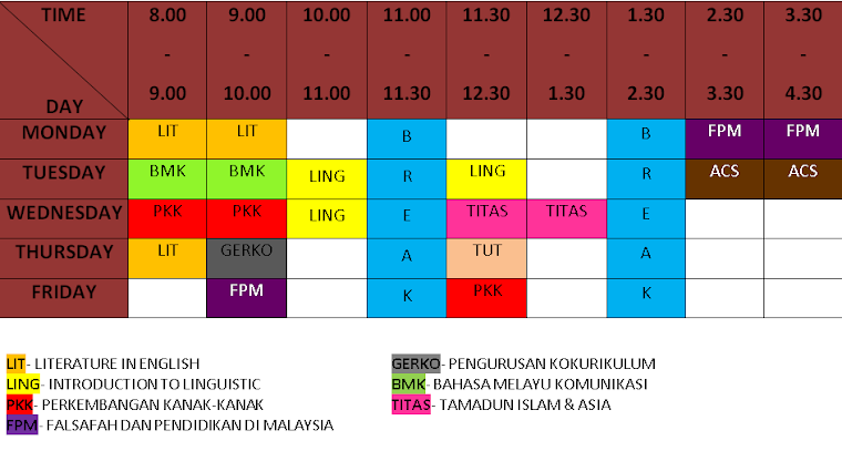 TIMETABLE