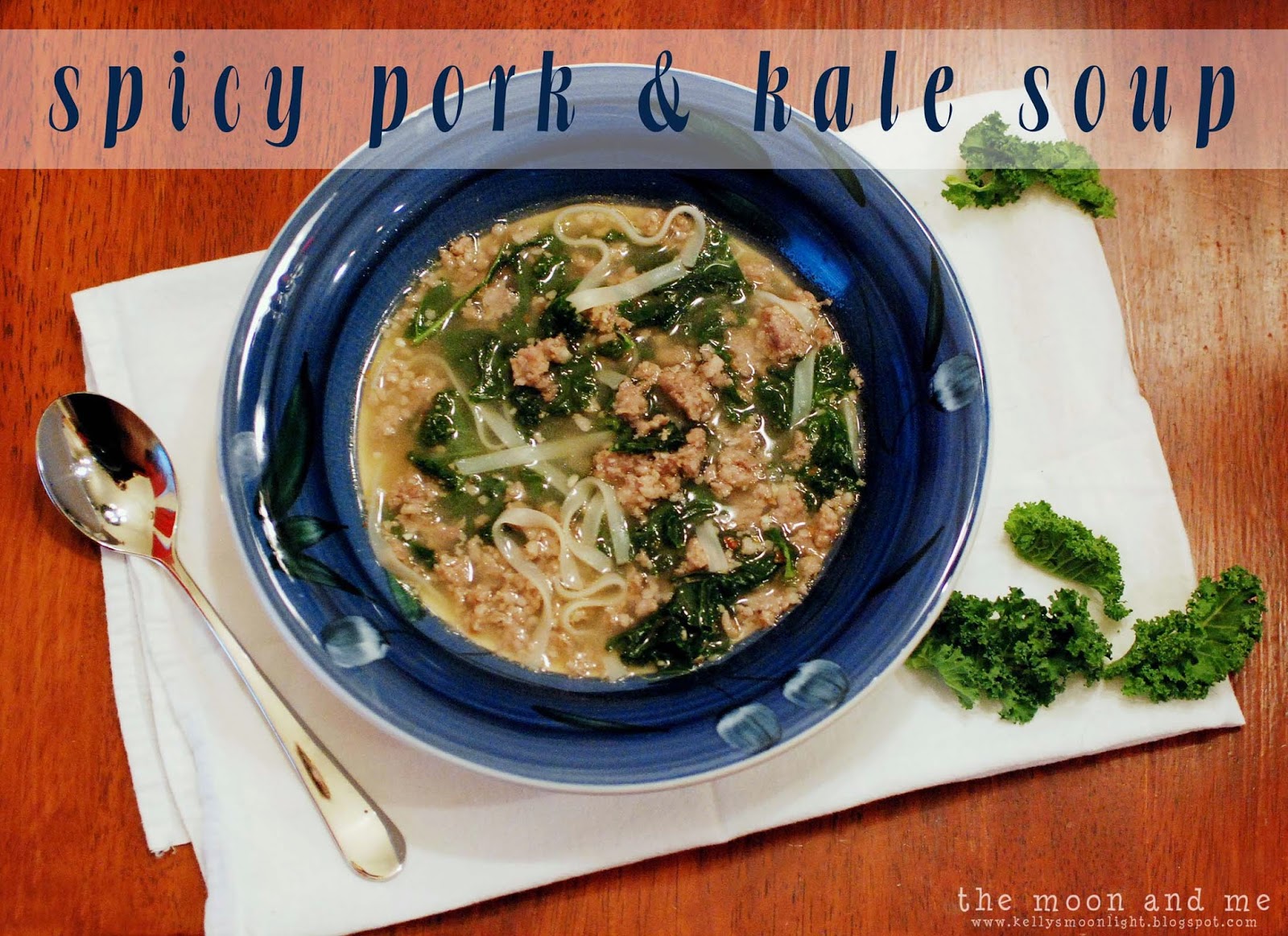 The Moon and Me Spicy Pork & Kale Soup