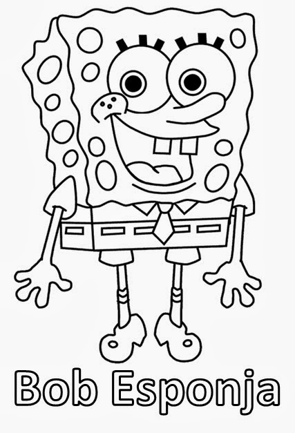 desenhos para imprimir e colorir bob esponja para colorir