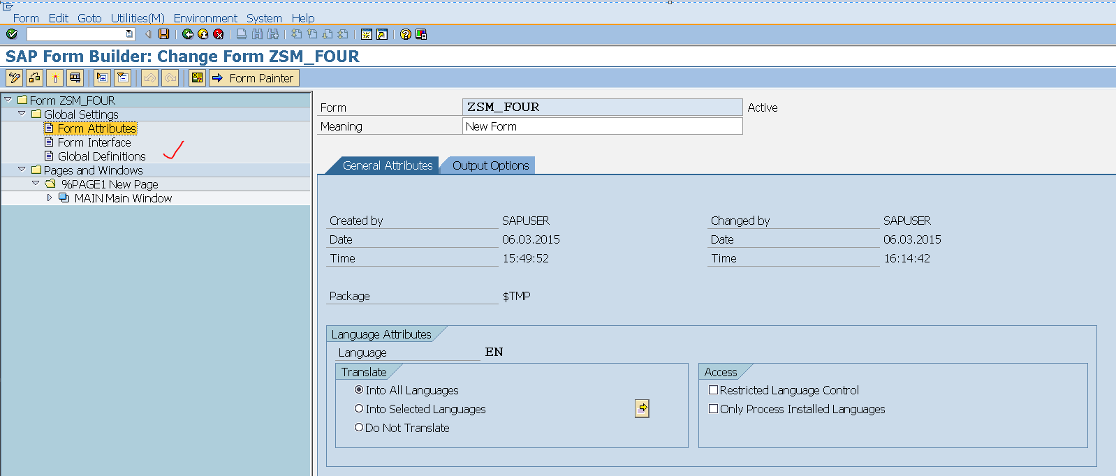 TECHSAP 4.Smartform Using Dynamic Text in window
