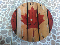 Jam dinding custom bendera Kanada