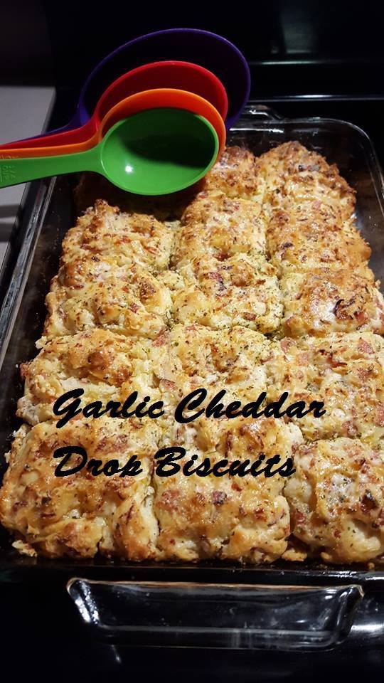 all recipes GARLIC CHEDDAR DROP BISCUITS