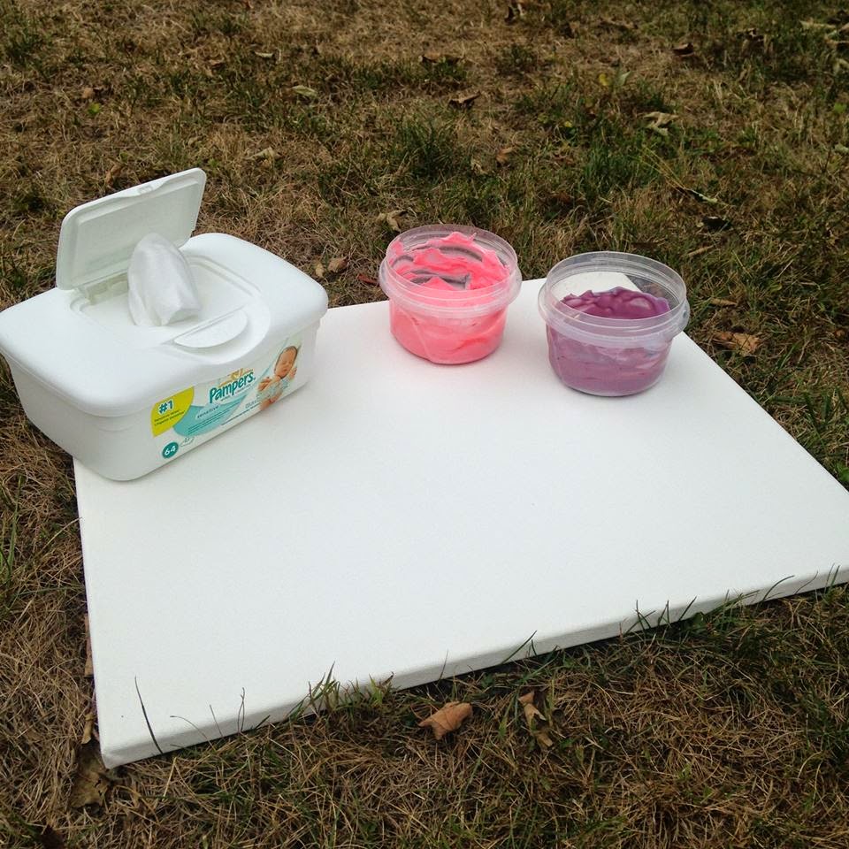 designing a life she loves we painted baby safe finger paint