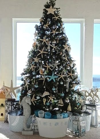 sea inspired Christmas tree