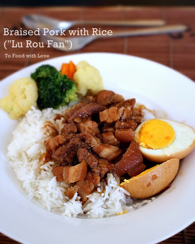 To Food With Love Taiwanese Braised Pork Rice Lu Rou Fan