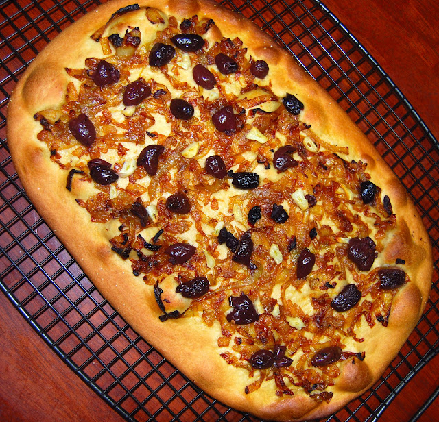 Caramelized Onion Tart with Olives Holy Cow! Vegan Recipes