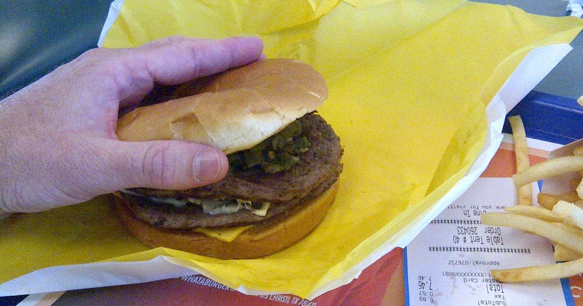 Fast Food Feast Whataburger's Green Chile Double