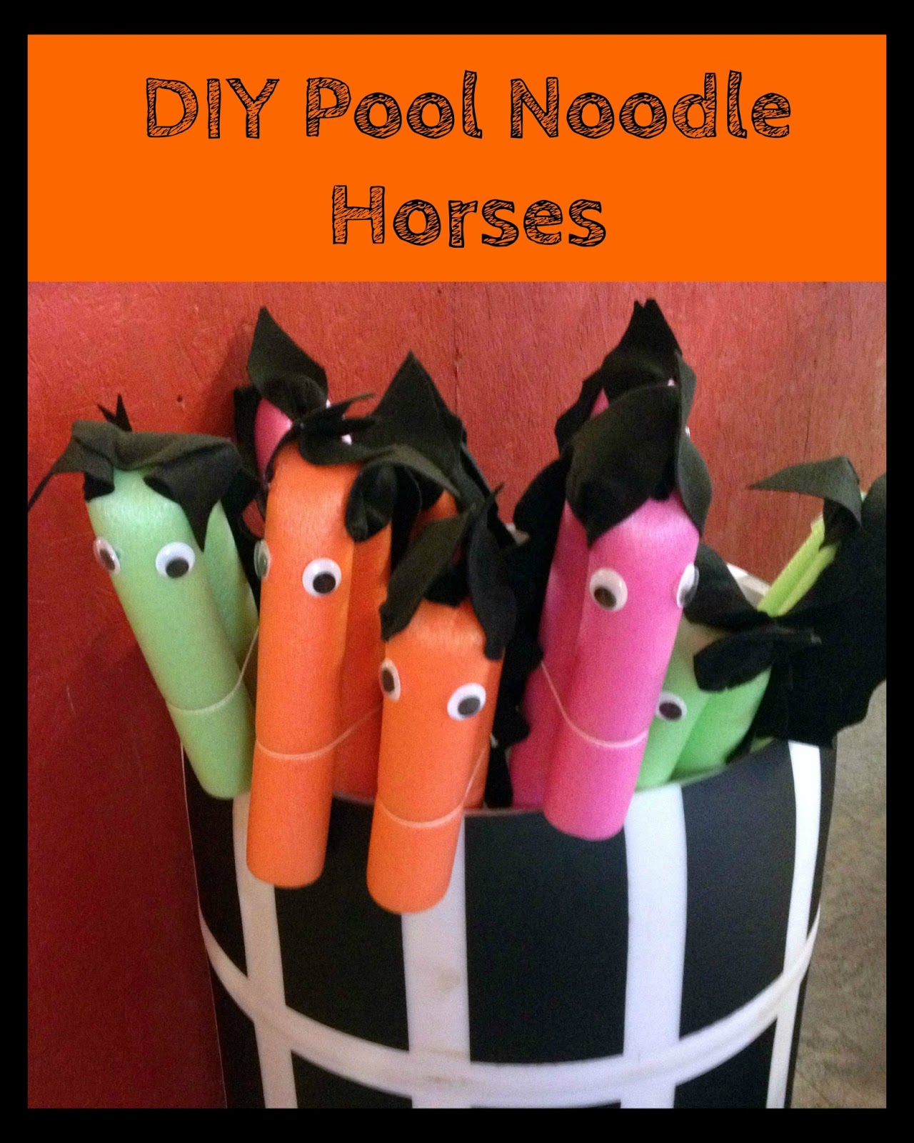Faulkner's Ranch DIY Pool Noodle Horses