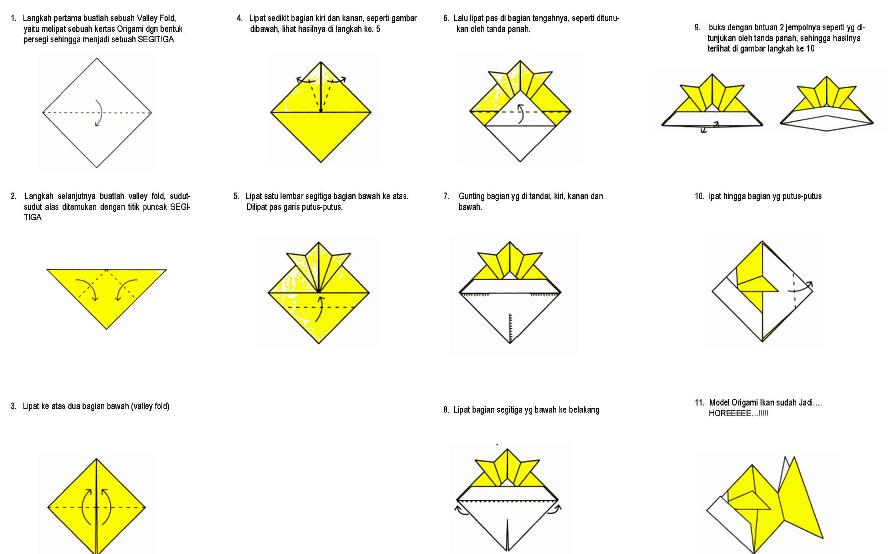 Tutorial Membuat Origami Ikan | cara membuat ikan memakai origami cara membuat origami Tutorial Membuat Origami Ikan | cara membuat ikan memakai origami cara membuat origami