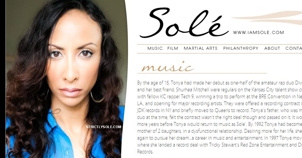 All about the rapper Sole' Sole' official website