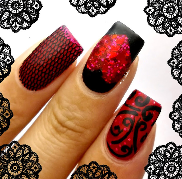 Moulin Rouge nail art