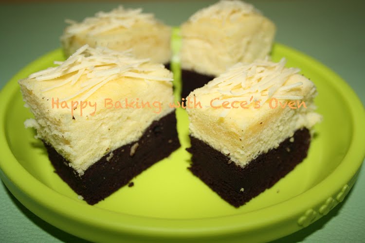 Happy Baking with...... Brownies Kukus Coklat Keju