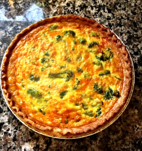 Young and Entertaining Broccoli Cheddar Quiche