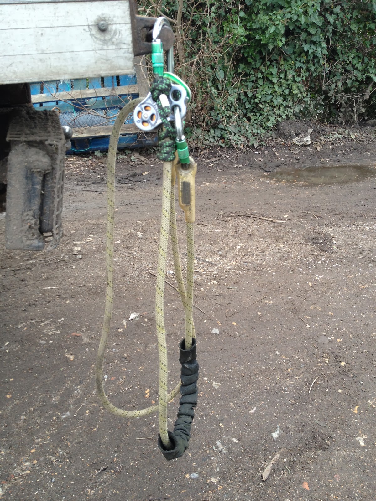 ArborTricks Lanyard setup/Work positioning strop