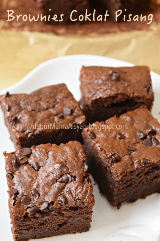 Dapur Mama Aisyah: Brownies Coklat Pisang versi Panggang