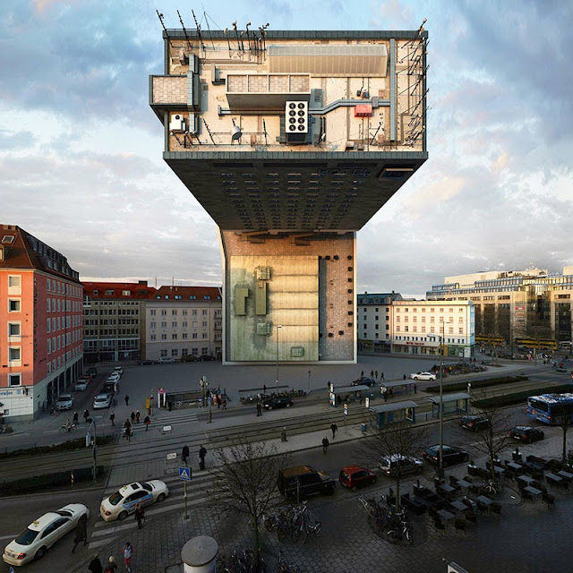 Mismo Edificio en Munich Configurado en 88 Maneras