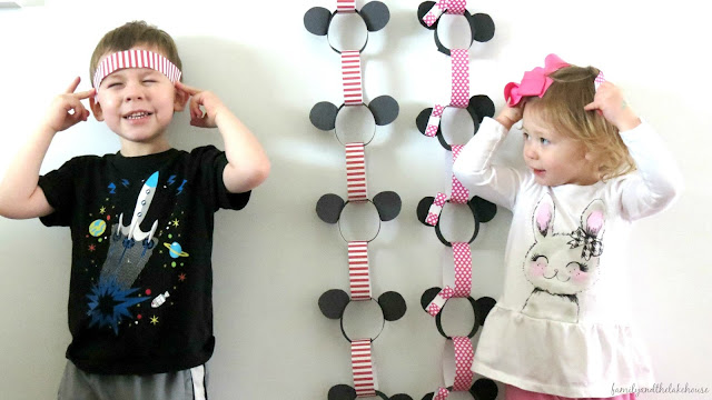 Family and the Lake House - Disney Paper Chain Link Countdown