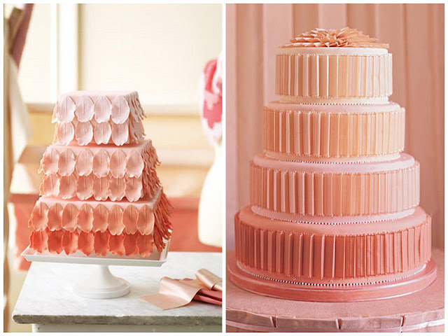 Ombre Wedding cake designs