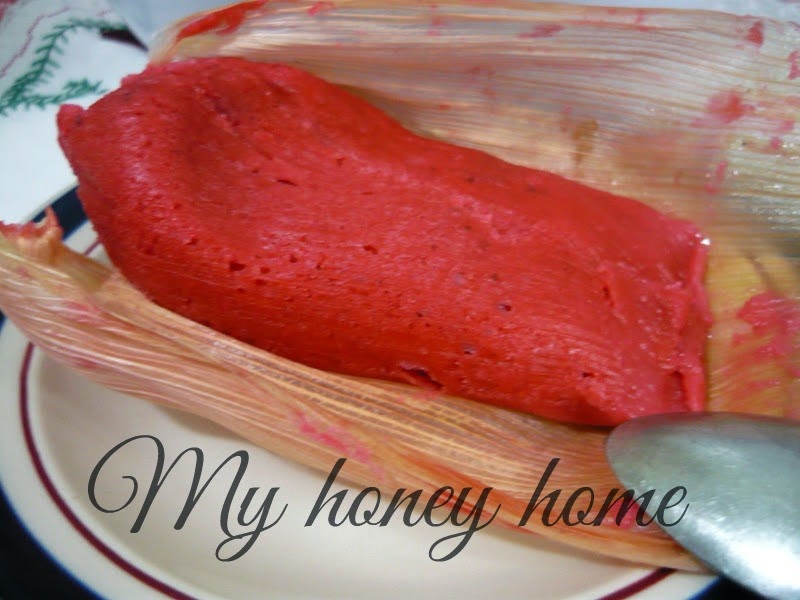 TAMALES DE DULCE (version con masa de la tortilleria) Honey home