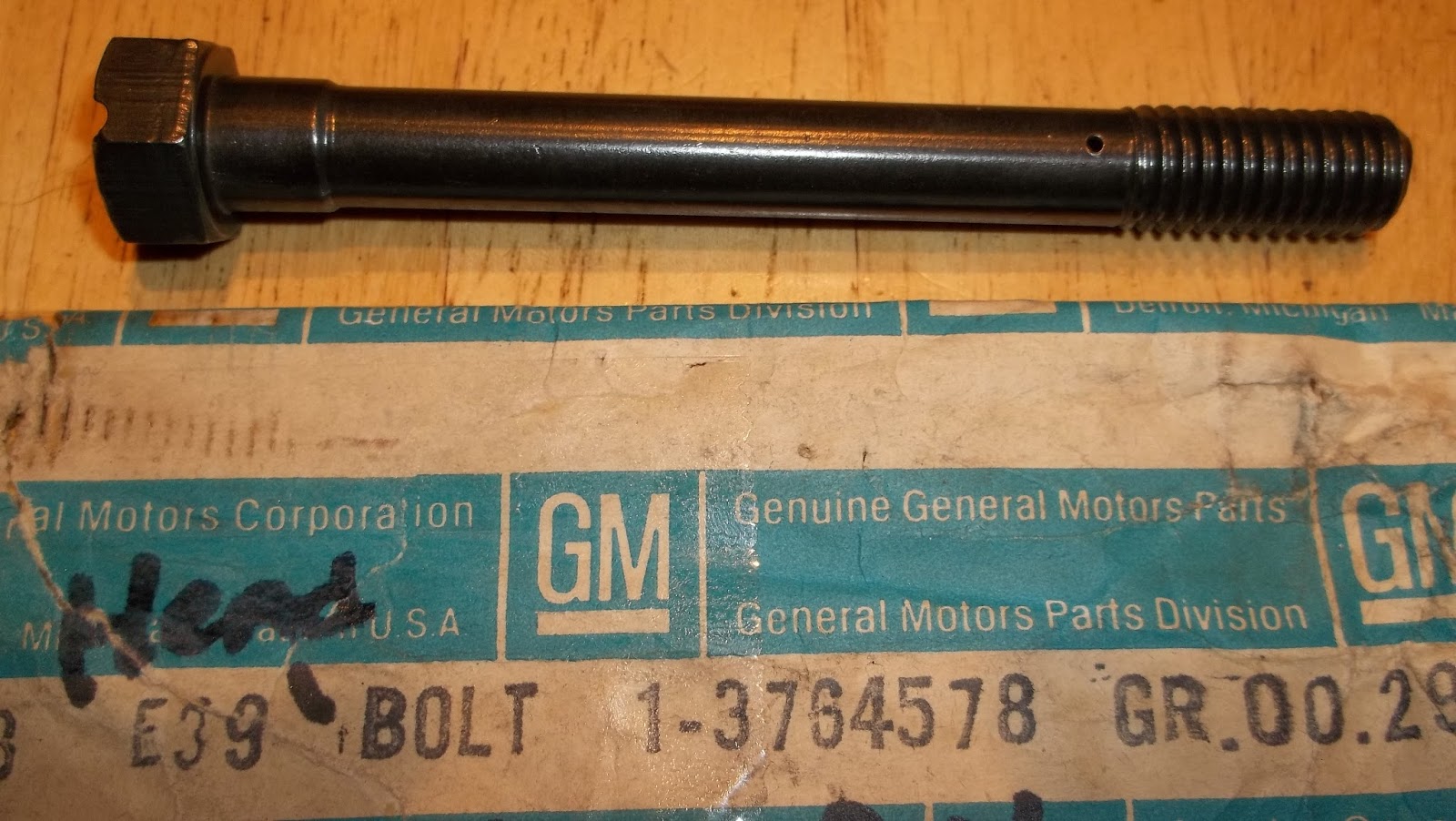 Chev 235 guy 235 Drilled Head Bolt