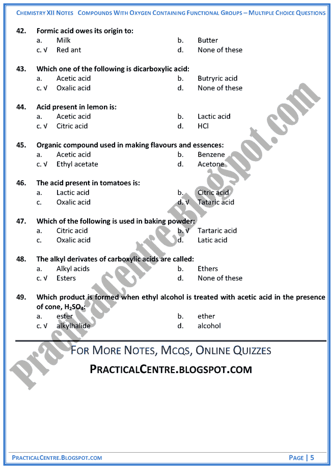 compounds-with-oxygen-containing-functional-groups-mcqs-chemistry-12th