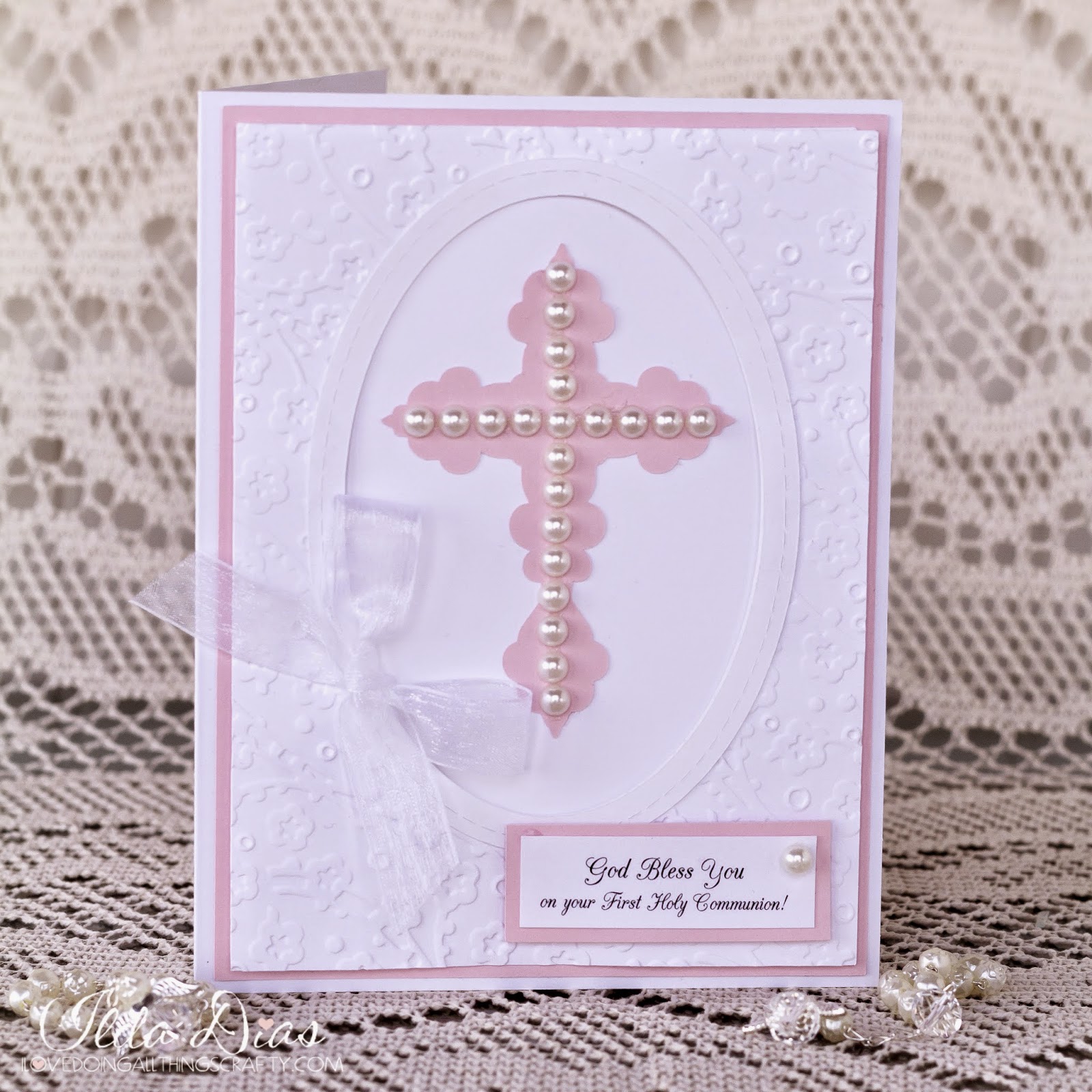 I Love Doing All Things Crafty First Communion Cards