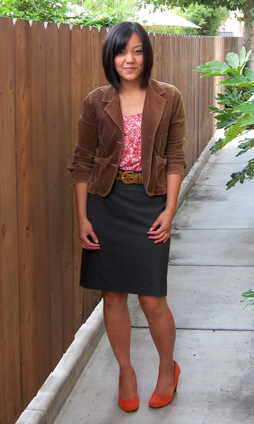 how to dress down a pencil skirt